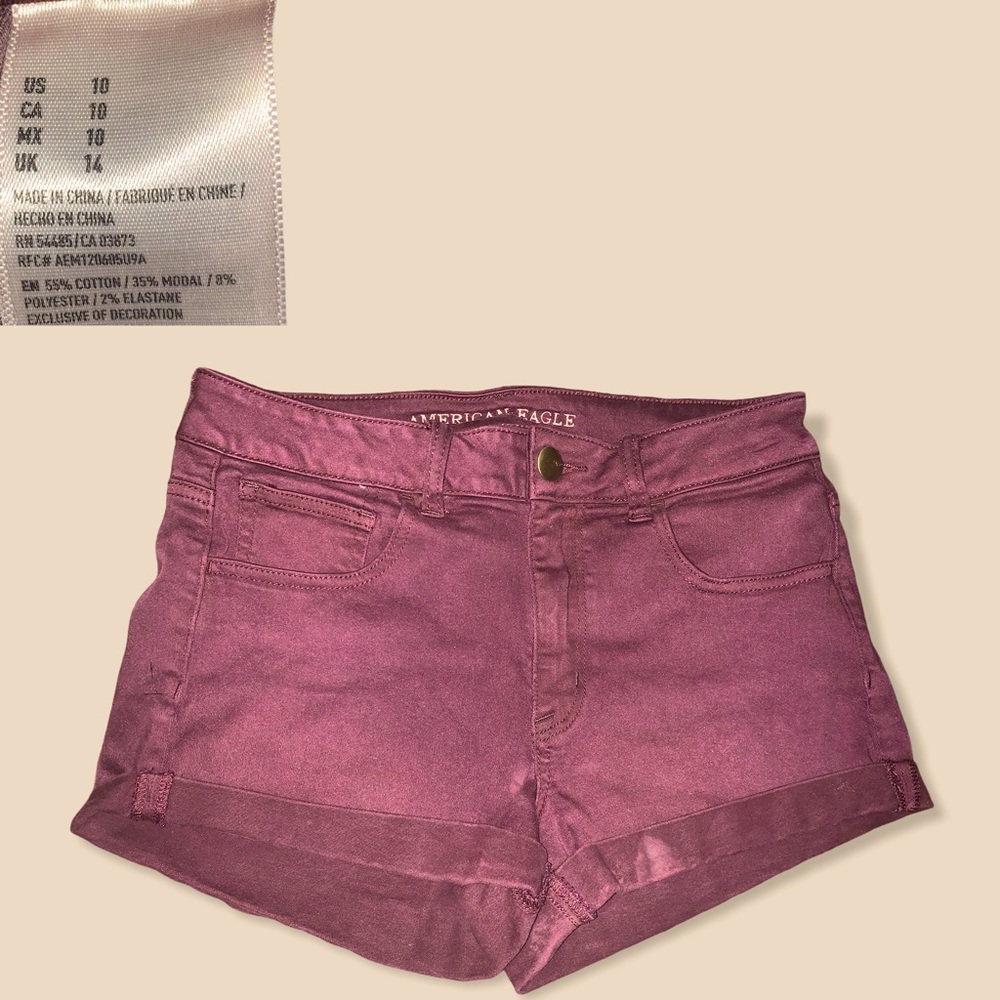 American Eagle Plum Colored Shorts